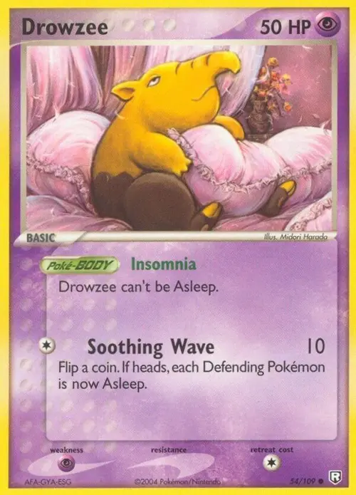Drowzee card art