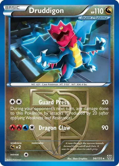Druddigon (Team Plasma) card art