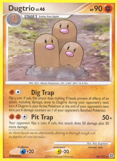 Dugtrio card art
