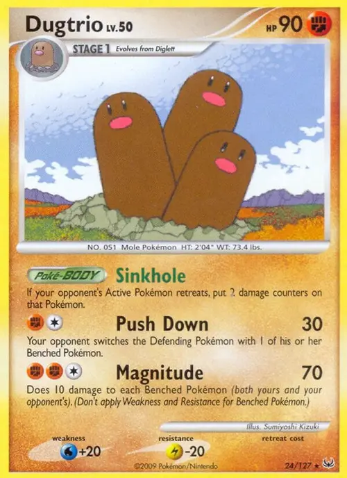 Dugtrio card art