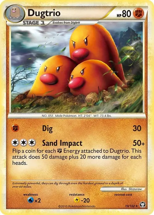 Dugtrio card art