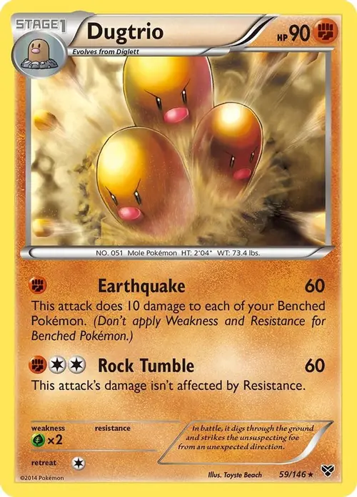Dugtrio card art