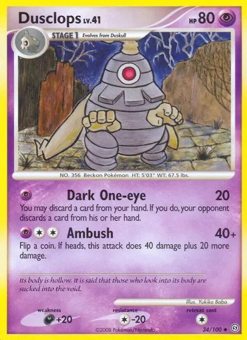 Dusclops (34) card art