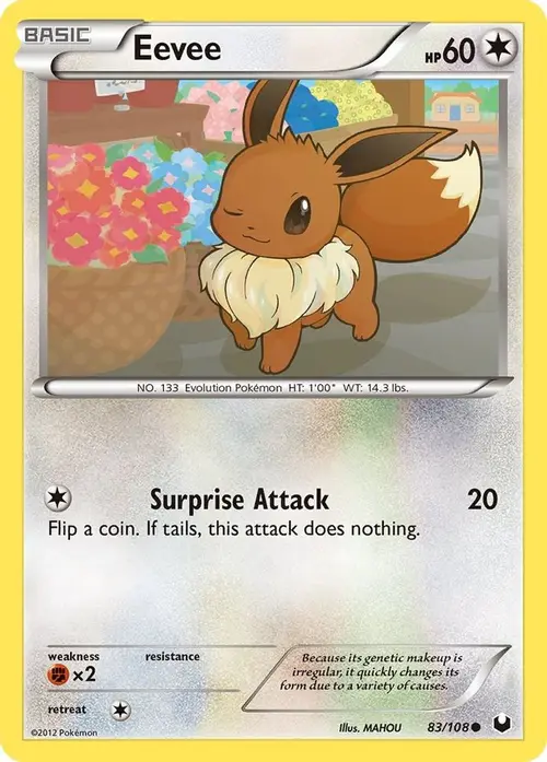 Eevee (83) card art