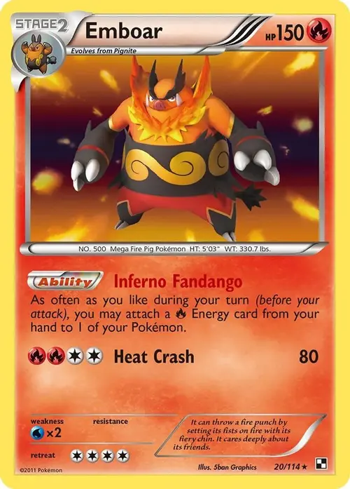 Emboar (20) card art