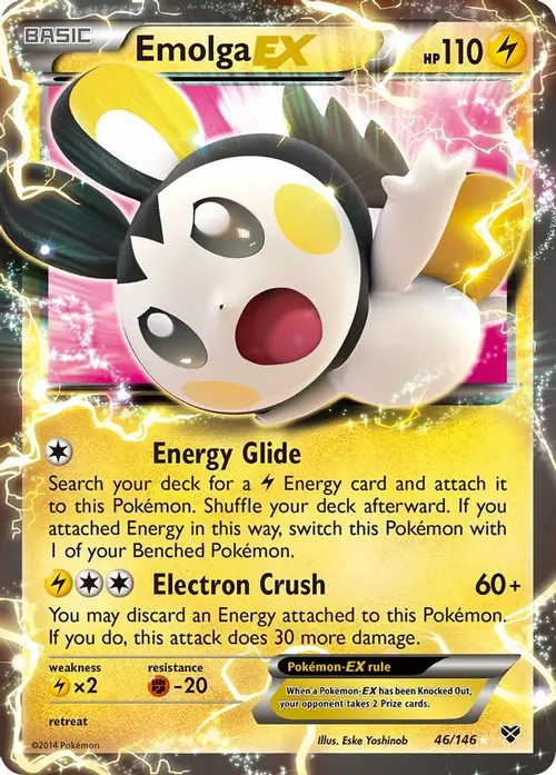 Emolga EX card art