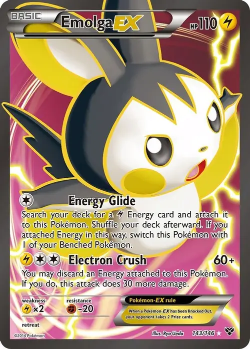 Emolga EX (143 Full Art) card art