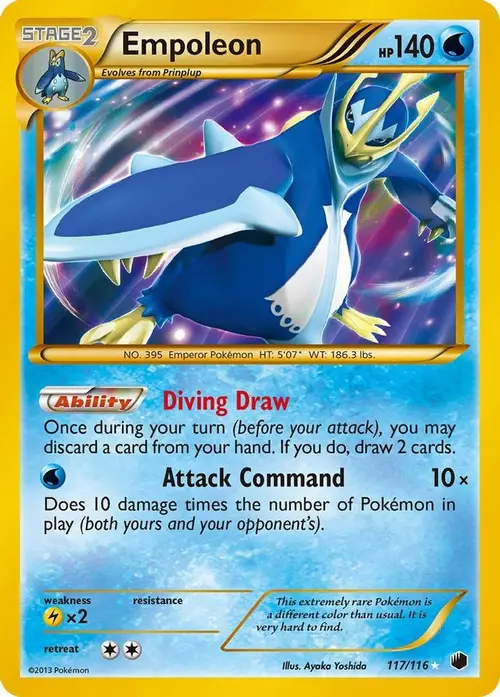 Empoleon (117 Secret Rare) card art