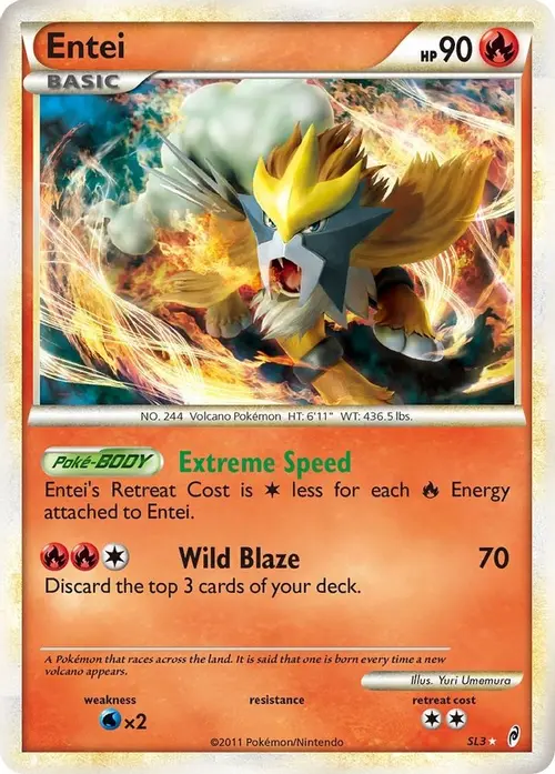 Entei (Shiny) card art