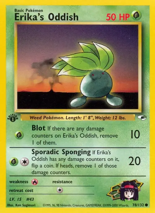 Erika's Oddish (78) card art