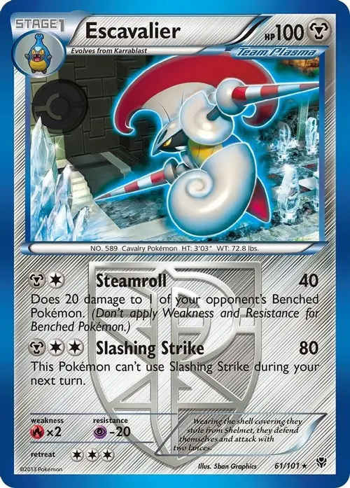 Escavalier (Team Plasma) card art