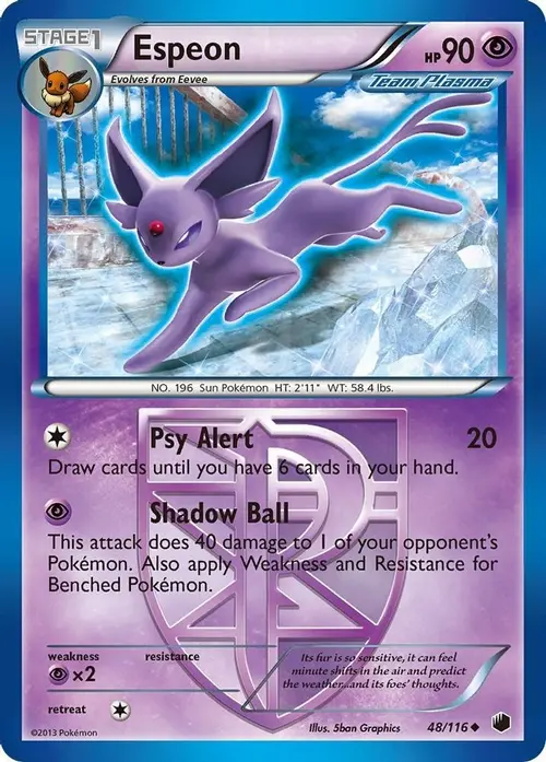 Espeon (Team Plasma) card art
