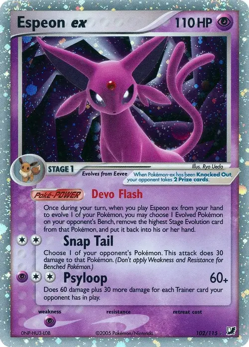 Espeon ex card art
