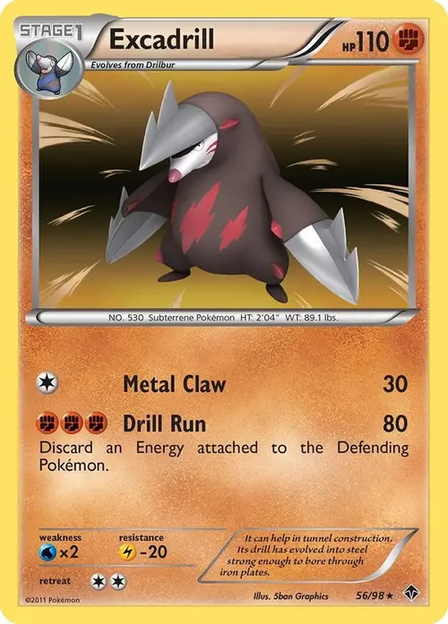 Excadrill (56) card art