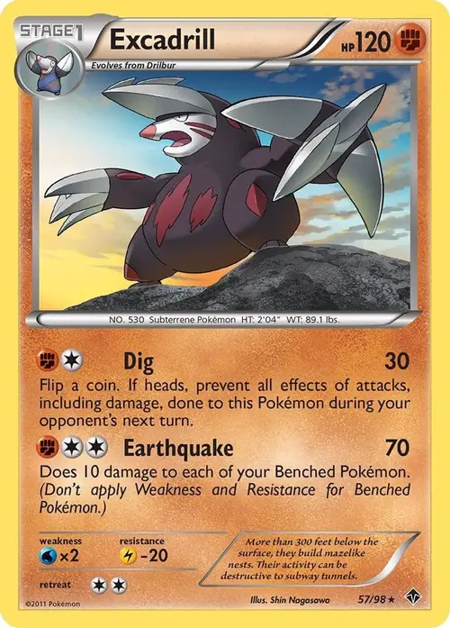 Excadrill (57) card art