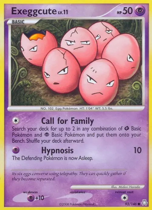 Exeggcute card art