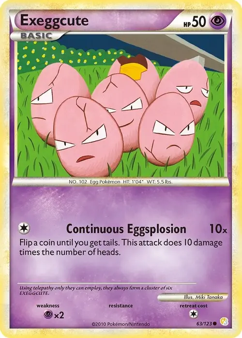 Exeggcute card art
