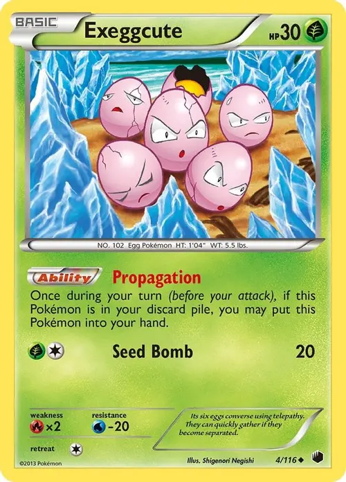 Exeggcute card art