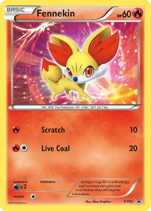 Fennekin card art