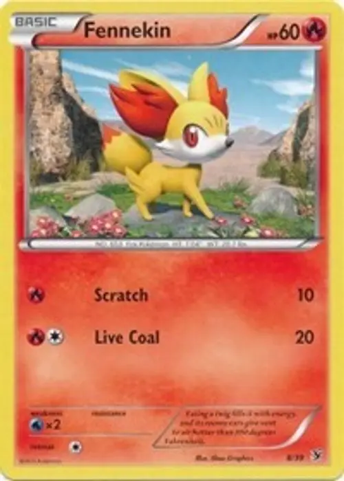 Fennekin card art