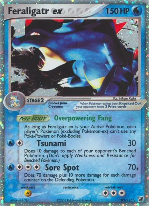 Feraligatr ex card art