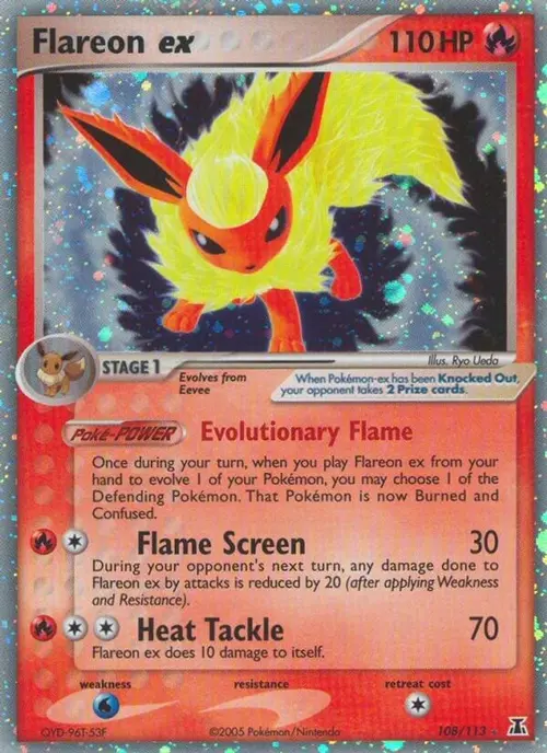 Flareon ex card art