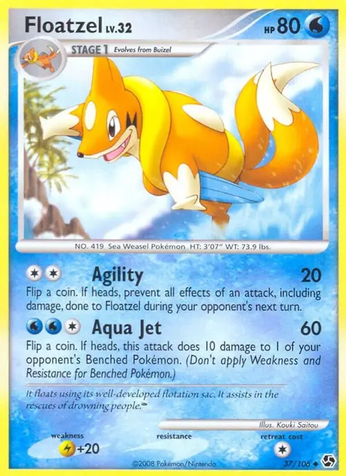Floatzel card art