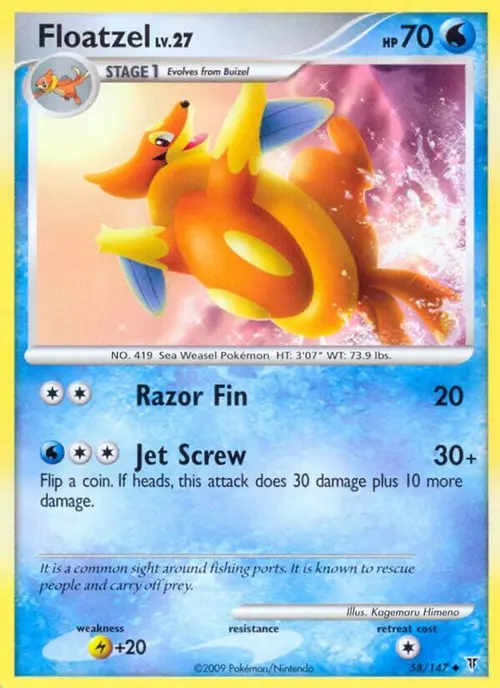Floatzel card art