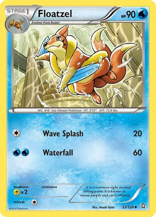 Floatzel card art