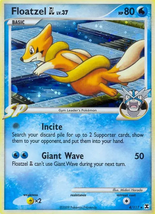 Floatzel GL card art