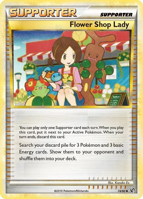 Flower Shop Lady card art