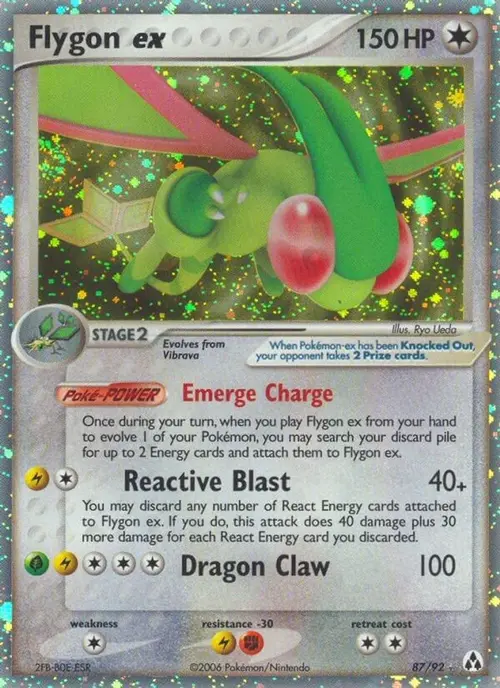 Flygon ex card art