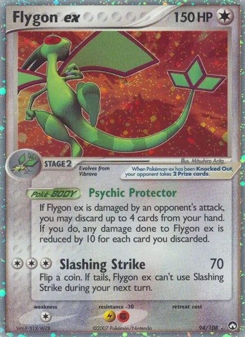 Flygon ex card art