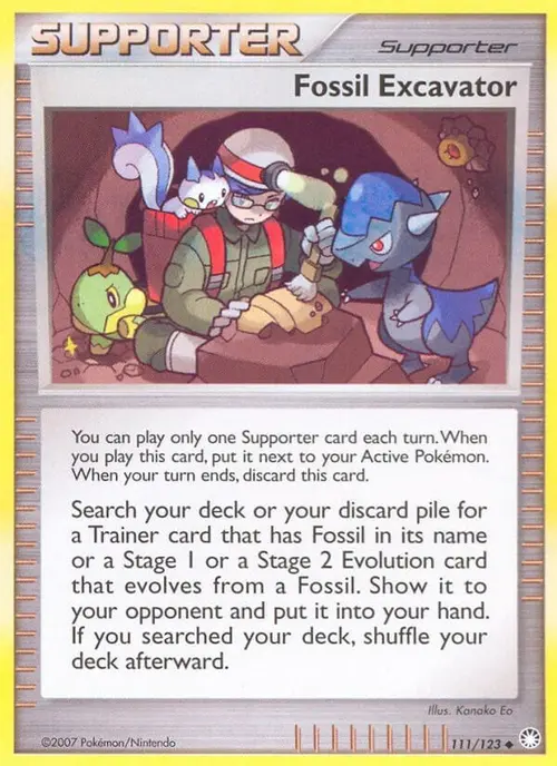 Fossil Excavator card art
