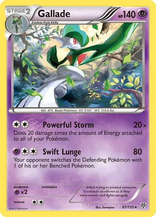 Gallade card art