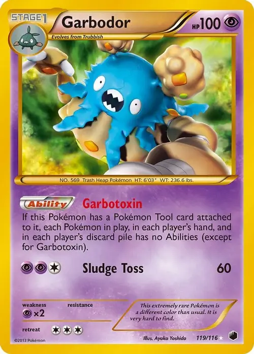 Garbodor (119 Secret Rare) card art