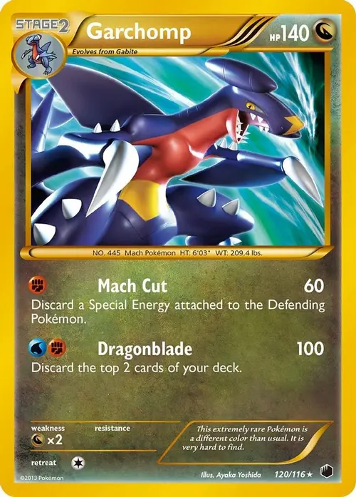 Garchomp (120 Secret Rare) card art