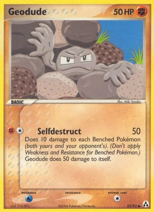 Geodude card art