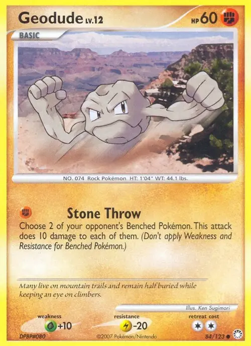 Geodude card art