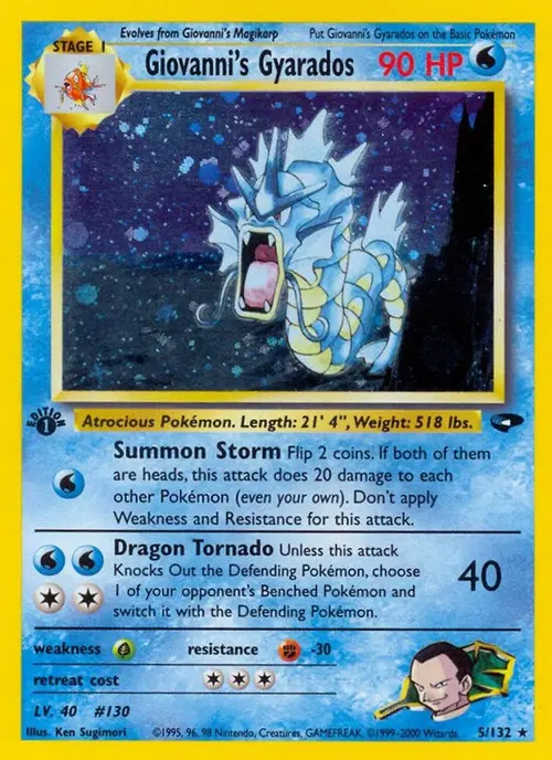 Giovanni's Gyarados card art