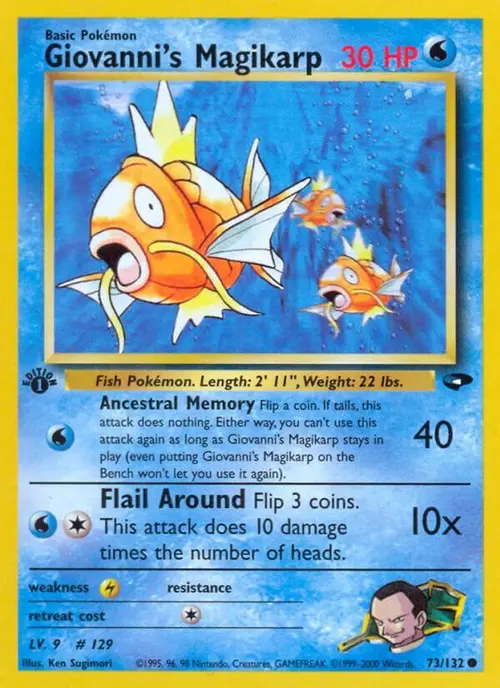Giovanni's Magikarp card art