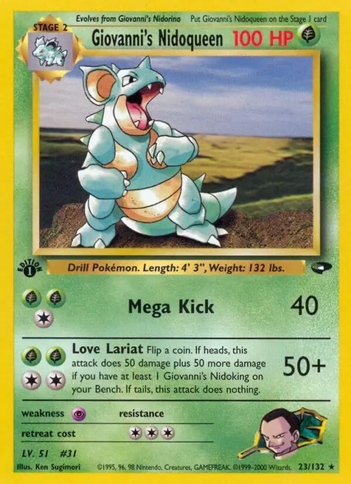Giovanni's Nidoqueen card art