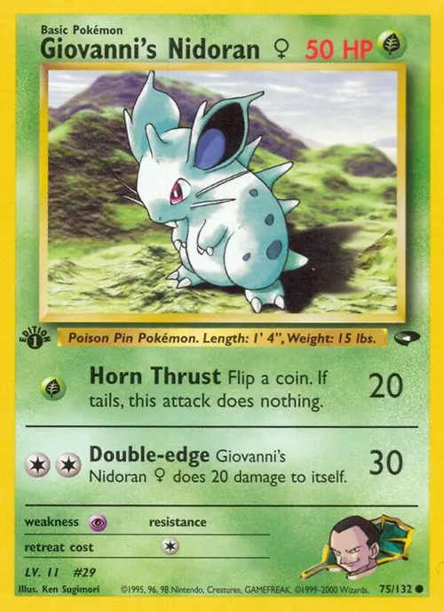 Giovanni's Nidoran F card art