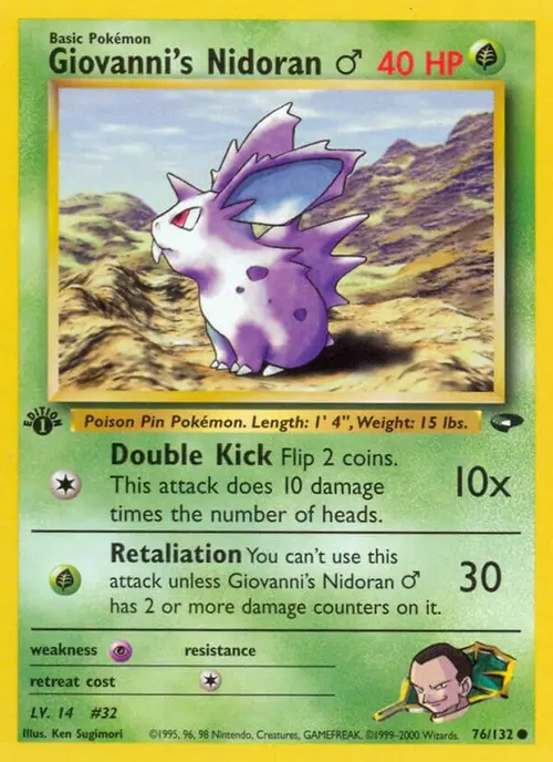 Giovanni's Nidoran M card art