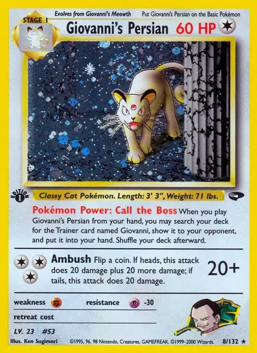 Giovanni's Persian card art