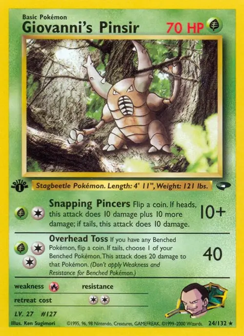 Giovanni's Pinsir card art