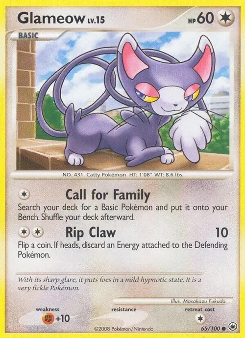 Glameow card art