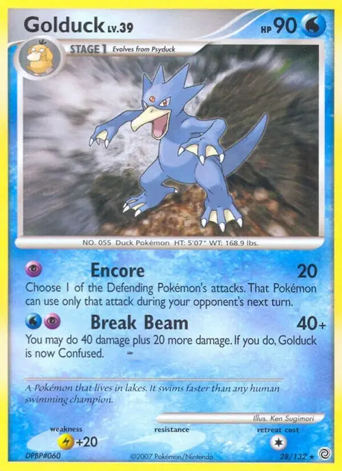 Golduck card art