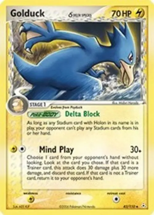 Golduck (Delta Species) card art