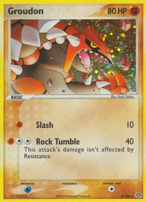 Groudon - 005/106 card art